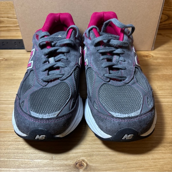 New Balance 990 USA Encap suede Sz 8  gray pink sneakers shoes W990GP3 Women - Picture 4 of 8